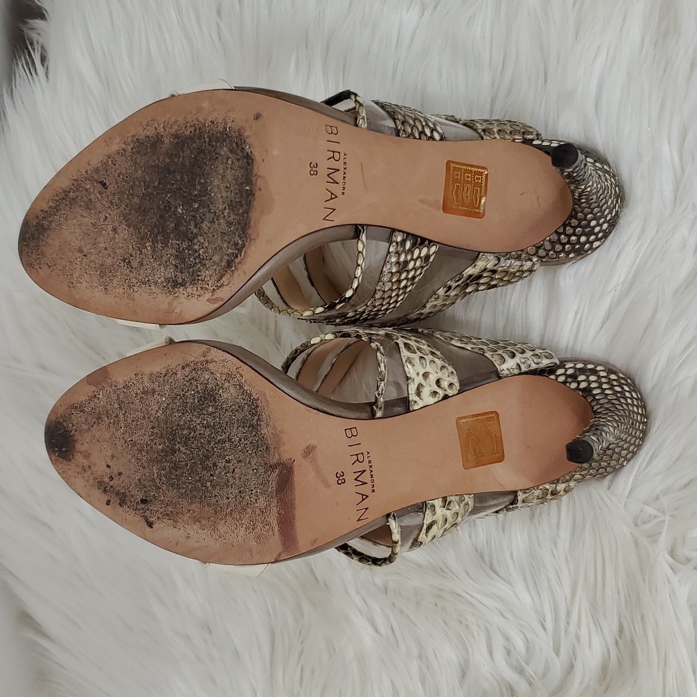 Alexandre Birman Python And Pvc Mule Slides. - image 5